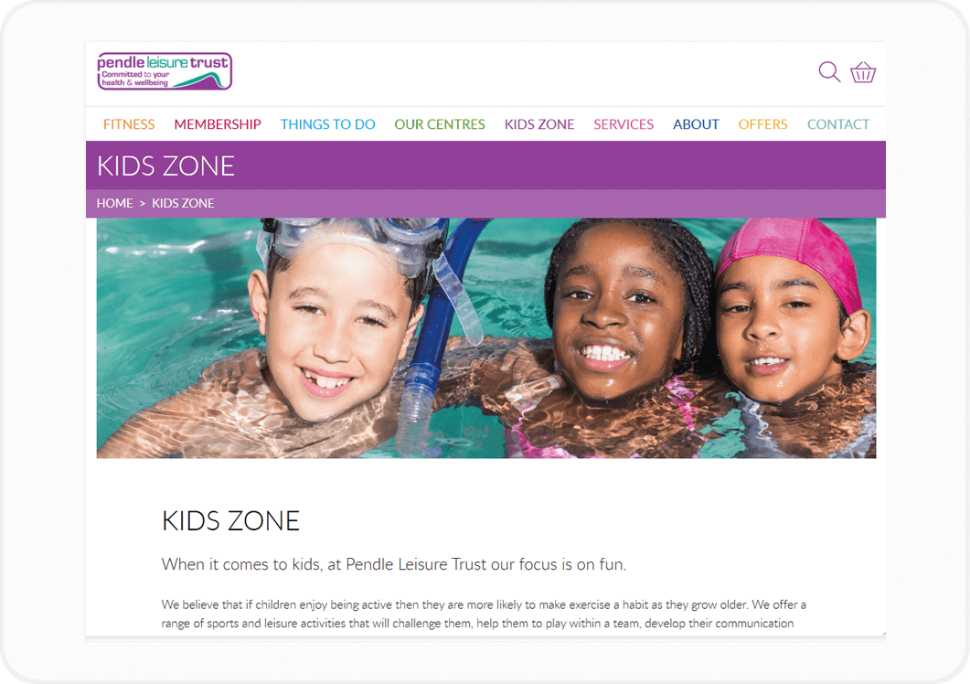 Pendle Leisure Trust Browser Image