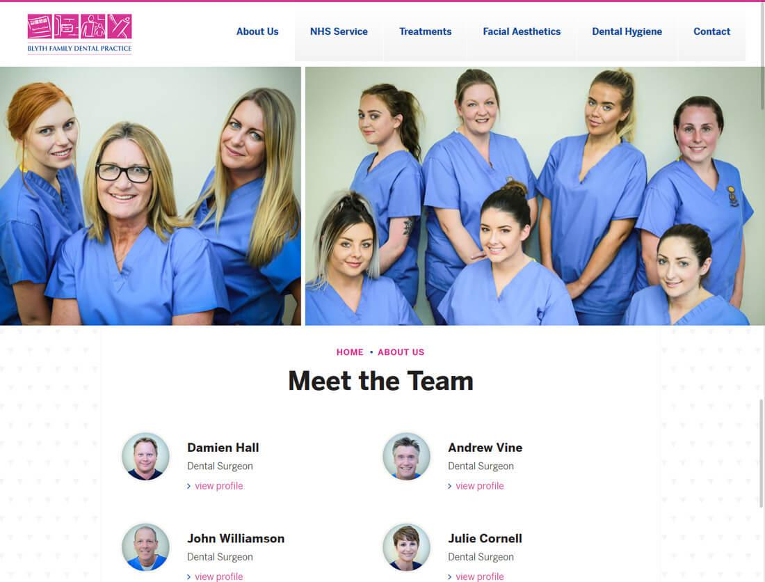 Blyth Family Dental Practice Browser Image