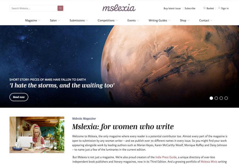 Mslexia Browser Image