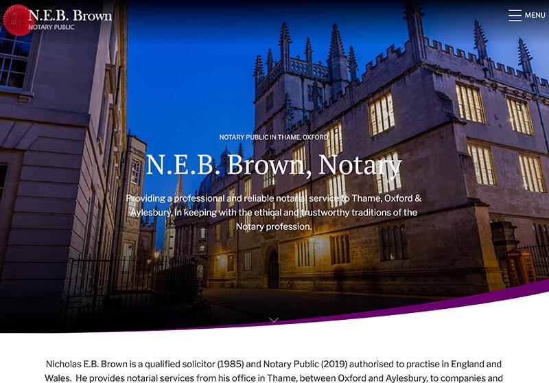 NEB Brown Notary Laptop Image