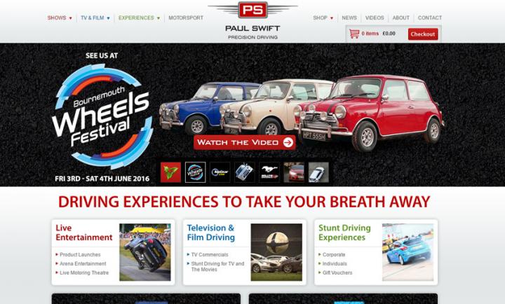 Paul Swift Precision Driving site launched
