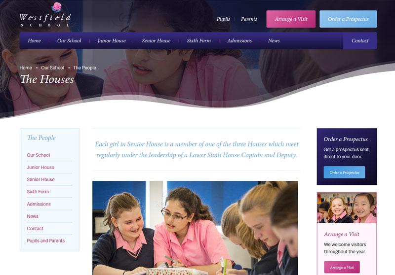 Westfield Girls School Browser Image