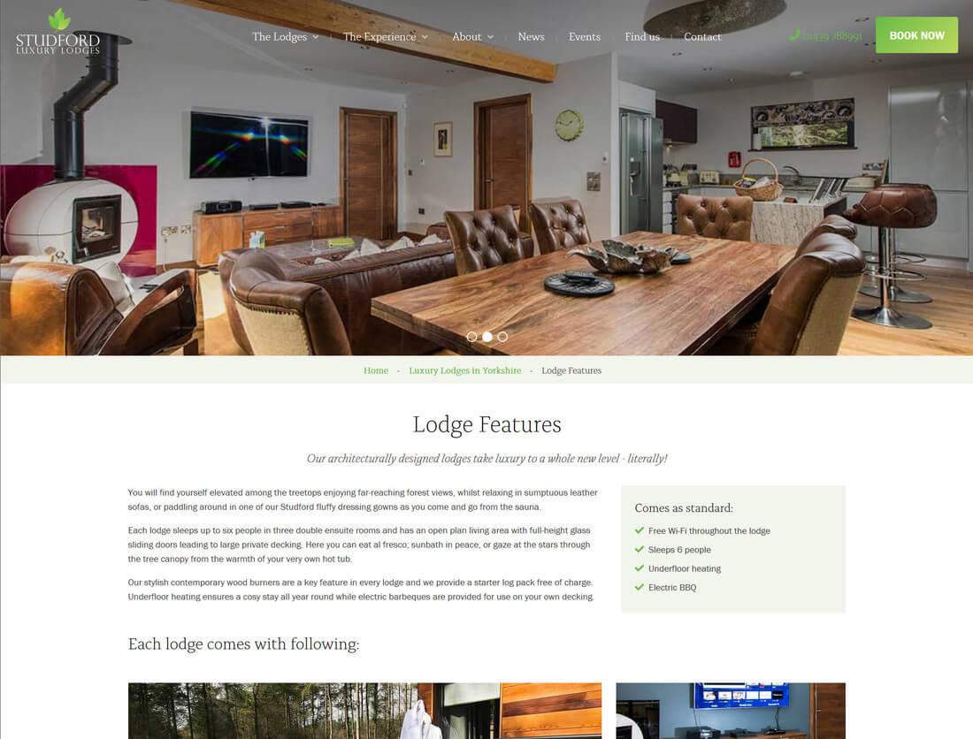Studford Luxury Lodges Browser Image