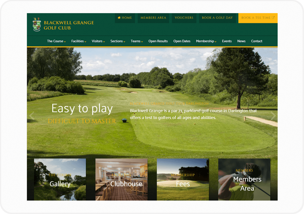 Blackwell Grange Golf Club Laptop Image