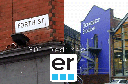 301 redirect from forth street to generator studios