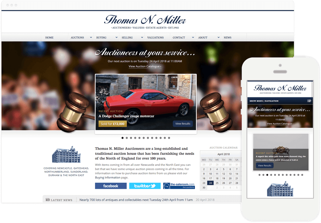 Millers Auctioneers Browser Image