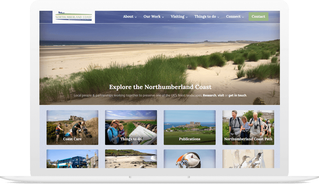 Northumberland Coast AONB Laptop Image