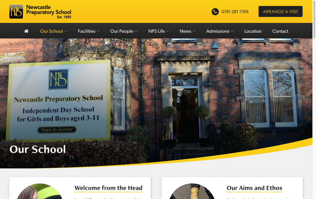 Newcastle Preparatory School Browser Image