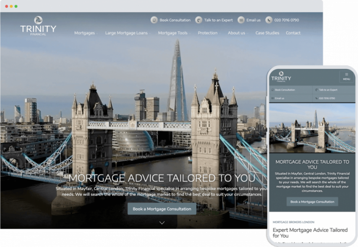 Trinity Financial Website for mortgage brokers - Trinity Financial: Edward Robertson
