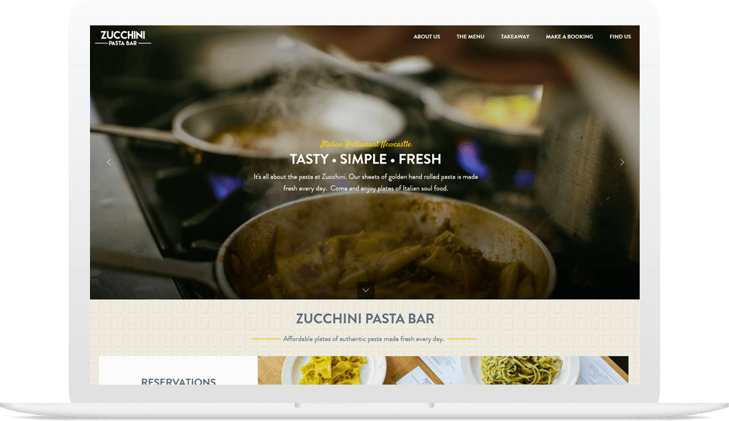 Zucchini Pasta Bar Laptop Image