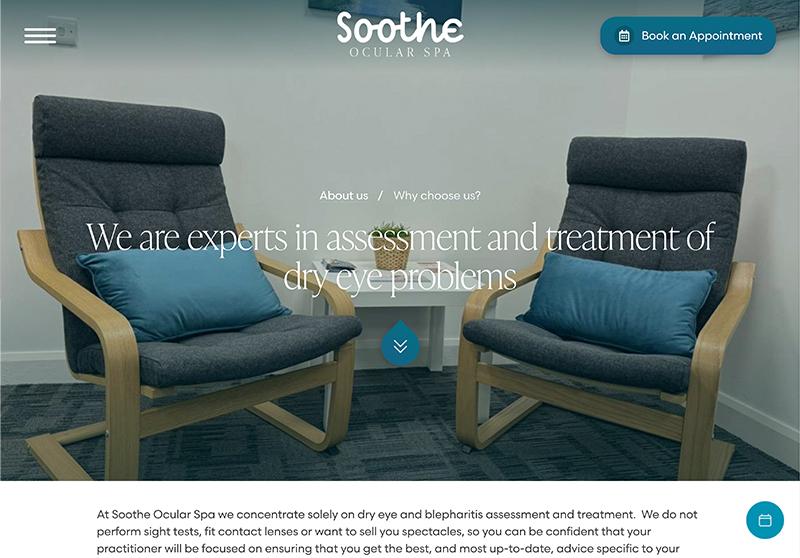 soothe ocular spa browser shot