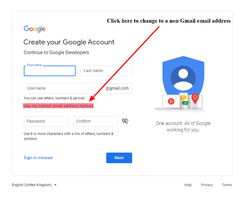 Create An Account Create An Account